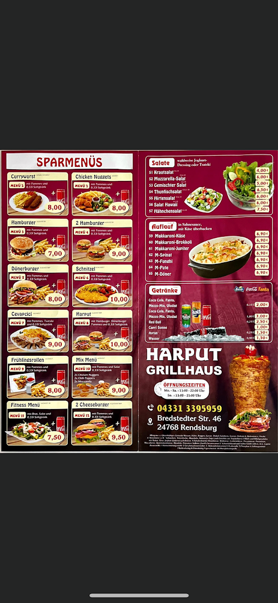 Menu Harput Dönerhaus-2